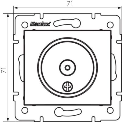 Kanlux 24801 Антенно междинно гнездо от тип TV DOMO