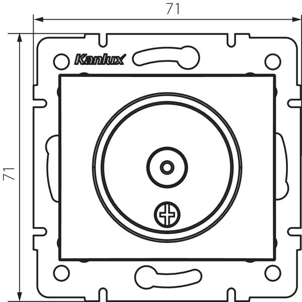 Kanlux 24802 Антенно крайно гнездо от тип TV DOMO