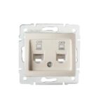 Kanlux 24815 Независимо двойно компютърно гнездо (2x RJ45Cat 6 Jack) DOMO