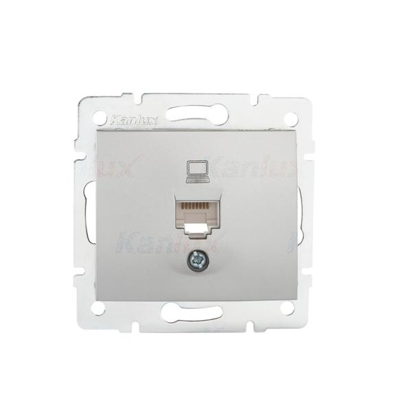 Kanlux 24871 Единично компютърно гнездо (RJ45Cat 5e Jack) DOMO