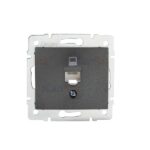 Kanlux 24930 Единично компютърно гнездо (RJ45Cat 5e Jack) DOMO