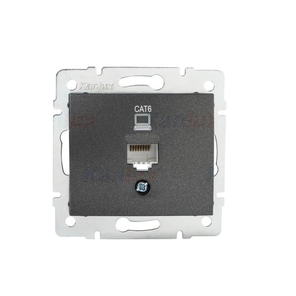 Kanlux 24931 Единично компютърно гнездо (RJ45Cat 6 Jack) DOMO