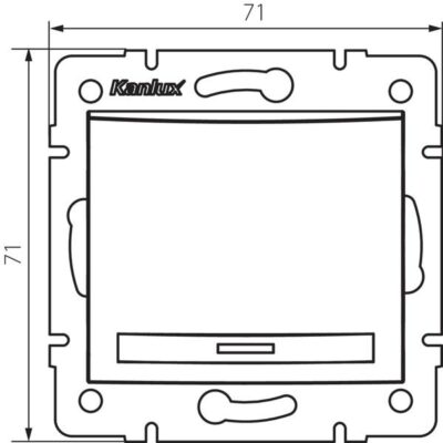 Kanlux 25006 Еднополюсен ключ DOMO