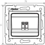 Kanlux 25054 Единичен контакт за високоговорител DOMO