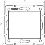 Kanlux 25065 Еднополюсен ключ LOGI