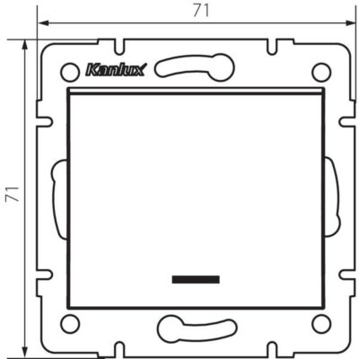 Kanlux 25078 Еднополюсен ключ за LED LOGI