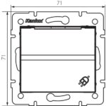 Kanlux 25086 Електрически контакт със заземяване IP44 Schuko LOGI