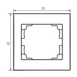 Kanlux 25117 Единична хоризонтална рамка LOGI