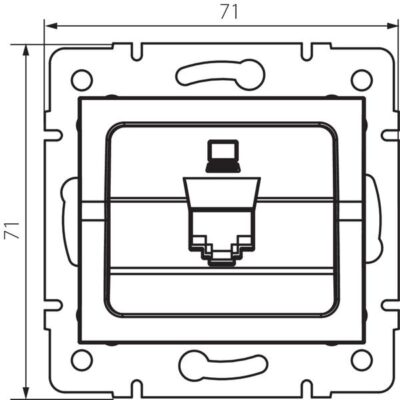 Kanlux 25167 Единично компютърно гнездо (RJ45Cat 5e Jack) LOGI