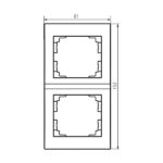 Kanlux 25181Двойна вертикална рамка LOGI