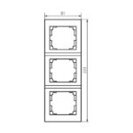 Kanlux 25182 Тройна вертикална рамка LOGI