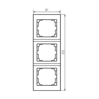 Kanlux 25182 Тройна вертикална рамка LOGI