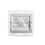 Kanlux 25228 Независимо двойно компютърно гнездо (2x RJ45Cat 5e Jack) LOGI