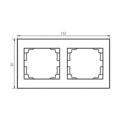 Kanlux 25295 Двойна хоризонтална рамка LOGI