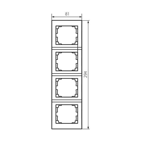 Kanlux 25301 Четворна вертикална рамка LOGI