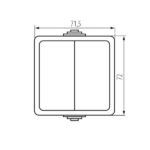 Kanlux 25352 Двуполюсен ключ TEKNO
