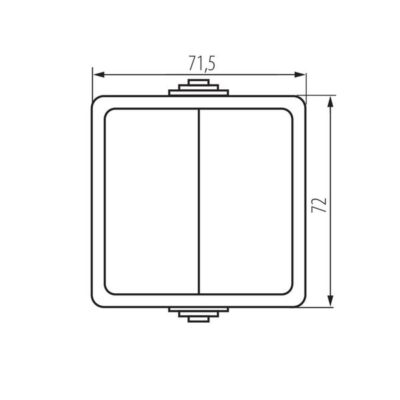 Kanlux 25352 Двуполюсен ключ TEKNO