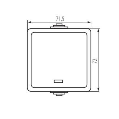 Kanlux 25353 Еднополюсен ключ за LED TEKNO