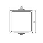 Kanlux 25356 Захранващ контакт. френски стандарт със защита на контактите TEKNO