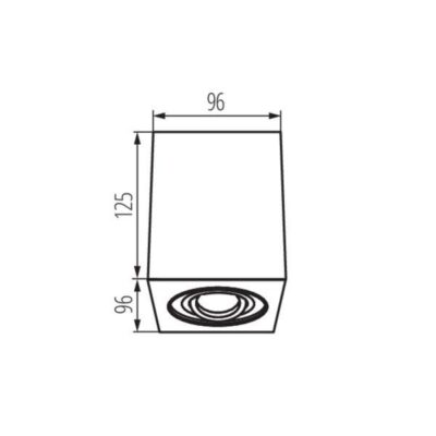 Kanlux 25470 Точково таванно осветително тяло GORD GU10 220V IP20