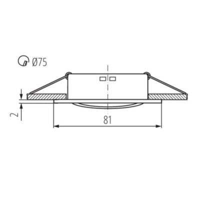 Kanlux 2550 OPRAWA HALOGEN. NAVI Gx5.3 12V IP20