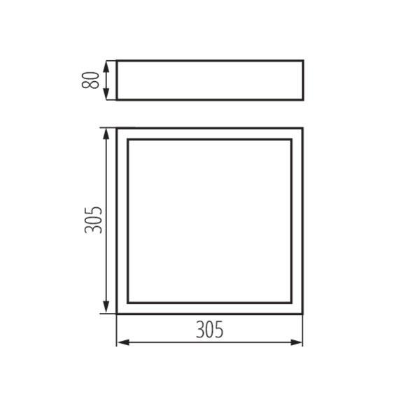 Kanlux 25675 Плафониера MERSA E27 220V IP20