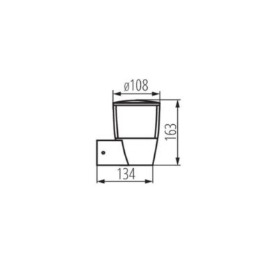 Kanlux 25680 Градинско Осветително тяло със сменяем Източник на светлина SORTA 20W E27 IP44 220V