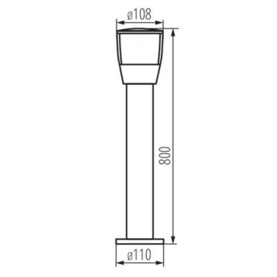 Kanlux 25684 Градинско Осветително тяло със сменяем Източник на светлина SORTA 20W E27 IP44 220V