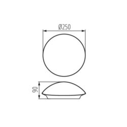 Kanlux 25690 Плафониера PLAFMIN E27 220V IP20