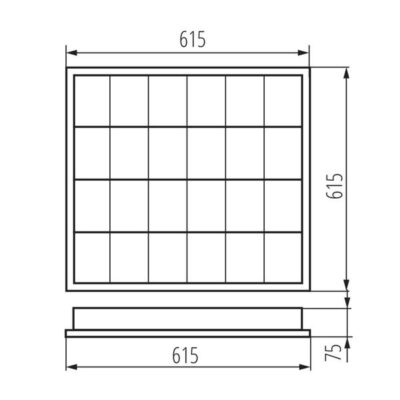 Kanlux 25711 Растерно осветително тяло за външен монтаж NOTUS G13 220V 4 x 18W IP20