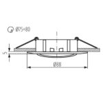 Kanlux 2590 OPRAWA HALOGEN. LUTO Gx5.3 12V IP20