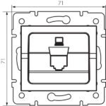 Kanlux 25926 Адаптер за цокъл RJ45 LOGI