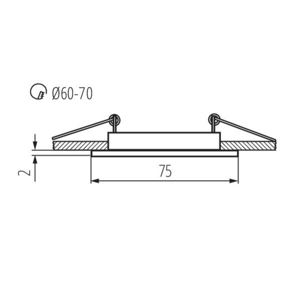 Kanlux 25990 OPR.HALOGENOWA NAVI Gx5.3 12V IP20