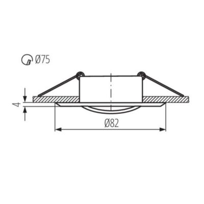 Kanlux 25996 Точково таванно осветително тяло VIDI Gx5.3 12V IP20