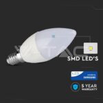 V-TAC VT-258 LED Крушка SAMSUNG Чип 4.5W E14 A++ Кендъл 3000K