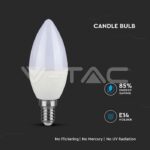 V-TAC VT-258 LED Крушка SAMSUNG Чип 4.5W E14 A++ Кендъл 3000K