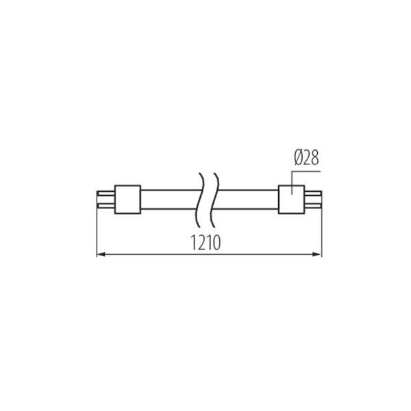 Kanlux 26065 LAMPA LED T8 GLASSv3 G13 220V 18W 6500K