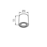 Kanlux 26111 Точково таванно Осветително тяло TOLEO 25W G10 IP20 220V