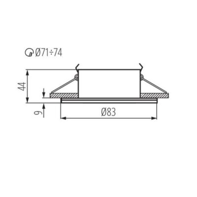 Kanlux 26303 OPR.HALOGENOWA QULES