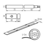 Kanlux 26326 Комплект LED COB SET 220V 18W 3000K