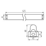 Kanlux 26360 Линейно осветително тяло за тръба LED T8 ALDO 4LED G13 220V IP20