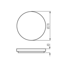 Kanlux 26440 ЛЕД Плафон VARSO LED 220V 18W 3000K IP54