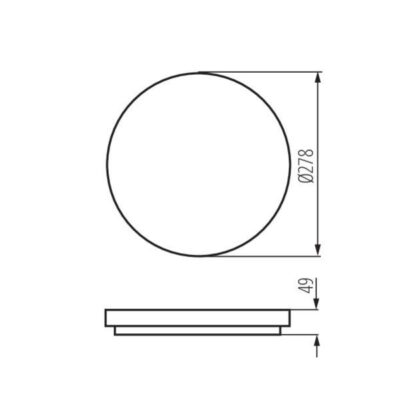 Kanlux 26441 ЛЕД Плафон VARSO LED 220V 18W 4000K IP54