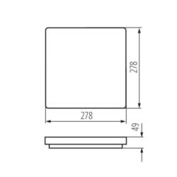 Kanlux 26443 ЛЕД Плафон VARSO LED 220V 18W 4000K IP54