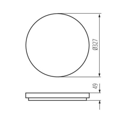 Kanlux 26444 ЛЕД Плафон VARSO LED 220V 24W 3000K IP54