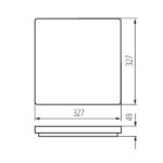 Kanlux 26447 ЛЕД Плафон VARSO LED 220V 24W 4000K IP54