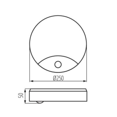 Kanlux 26520 ЛЕД Плафон SANSO LED 220V 15W 4000K IP44