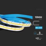 V-TAC VT-2676 LED COB Лента Сет IP20 24V 3000K 420 LEDs 10W/m /2667 + 3264/