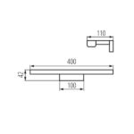 Kanlux 26683 ЛЕД осветително тяло за стенен монтаж ASTEN LED IP44 220V 8W 4000K