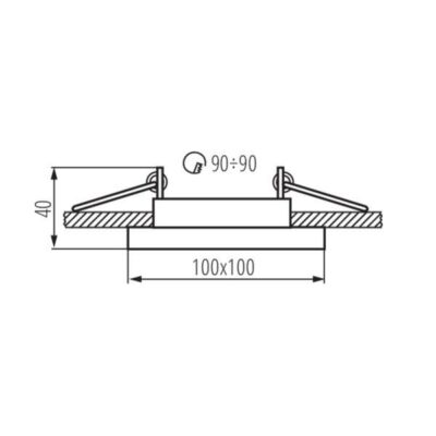 Kanlux 26720 PIERŚCIEŃ-KOMP. ARET Gx5.3/GU10 12V IP20